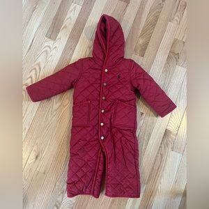 Ralph Lauren Quilted Winter Bunting/Snowsuit (12 mo)
